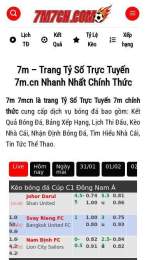 ảnh chụp màn hình 7m -- tỷ lệ bóng đá mà cao
