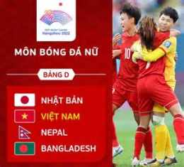 ảnh chụp màn hình asiad 2026 bóng đá việt nam