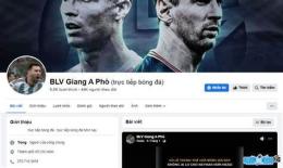 ảnh chụp màn hình giàng a phò bình luận bóng đá trực tiếp