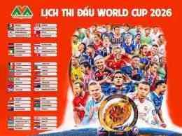 ảnh chụp màn hình lịch bóng đá cúp 2026