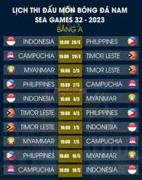 ảnh chụp màn hình lịch chung kết sea games bóng đá nam