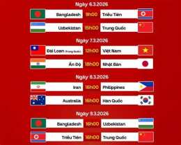 ảnh chụp màn hình lịch đá bóng asian cup