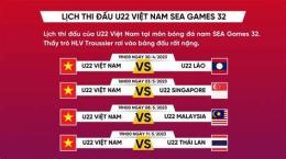 ảnh chụp màn hình lịch thi đấu bóng đá sea games u22 việt nam