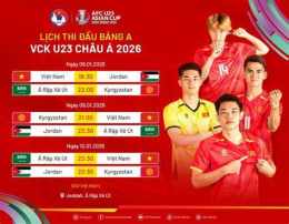 ảnh chụp màn hình lịch thi đấu bóng đá u 22 việt nam