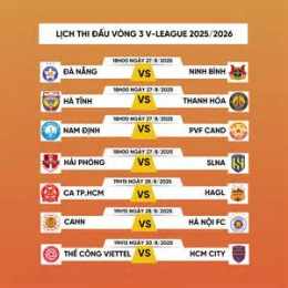 ảnh chụp màn hình lịch thi đấu bóng đá việt nam vleague