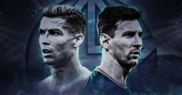 ảnh chụp màn hình messi và ronaldo ai là goat trong bóng đá