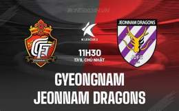 ảnh chụp màn hình thứ hạng của câu lạc bộ bóng đá jeonnam dragons