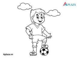 ảnh chụp màn hình tranh tô màu bóng đá