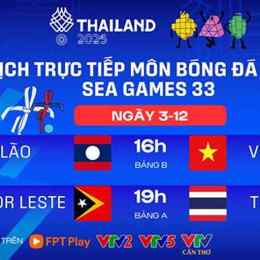 bóng đá trực tiếp sea games 33