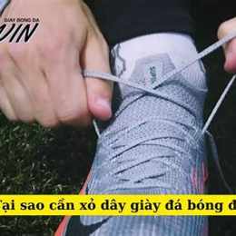 cách xỏ dây giày đá bóng
