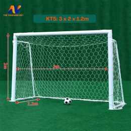 chiều cao khung thành bóng đá