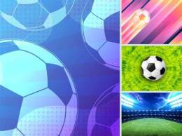 giao diện app background bóng đá vector
