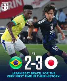giao diện app bóng đá brazil gặp nhật bản