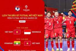 giao diện app bóng đá futsal nữ sea games 33