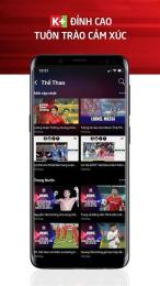 giao diện app bóng đá tv vtvcab