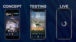 giao diện app game quản lý bóng đá mobile