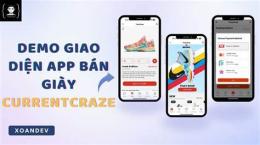 giao diện app giày đá bóng cũ