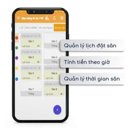 giao diện app gôn bóng đá mini