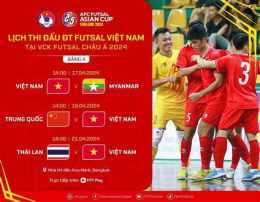 giao diện app kết quả bóng đá futsal việt nam-thái lan