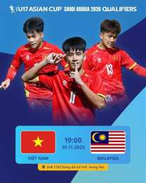 giao diện app kết quả bóng đá u17 việt nam và malaysia