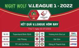 giao diện app kết quả bóng đá v-league 2