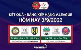 giao diện app kết quả bóng đá vel v league hôm nay