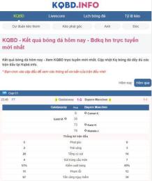 giao diện app kqbd mobi - kết quả bóng đá trực tuyến hôm nay