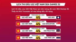 giao diện app lịch bóng đá u22 việt nam sea games