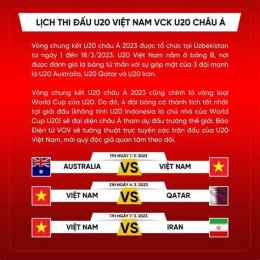 giao diện app lịch đá bóng u20 việt nam
