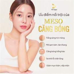 giao diện app meso trắng da căng bóng