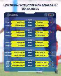 giao diện app seagame 30 bóng đá nam