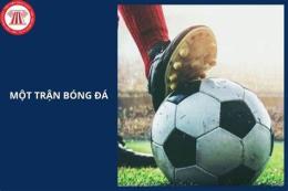 giao diện app tả lại một trận bóng mà em đã chứng kiến