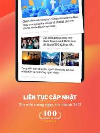 giao diện app tin nhanh tin bóng đá