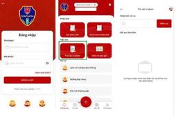 giao diện app tra cứu bóng đá