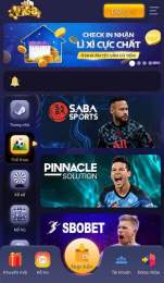giao diện app trang các cược bóng đá