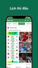 giao diện app tường thuật bóng đá brazil