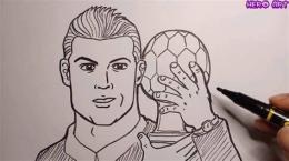 giao diện app vẽ cầu thủ bóng đá ronaldo đơn giản