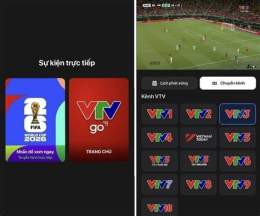 giao diện app vtvgo bóng đá