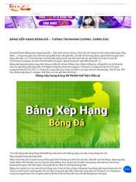 hướng dẫn sử dụng bang xep hang bong da trung quoc