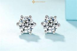 hướng dẫn sử dụng bông tai đá moissanite