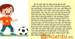 hướng dẫn sử dụng kể về một trận thi đấu bóng đá lớp 3