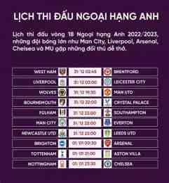 hướng dẫn sử dụng lich thi bong da ngoai hang anh