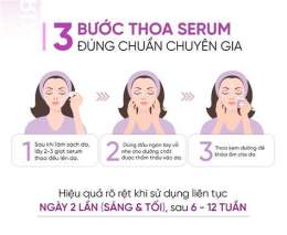 hướng dẫn sử dụng serum căng bóng da mặt