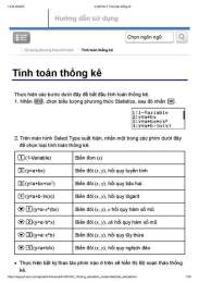 hướng dẫn sử dụng thống kê đá bóng