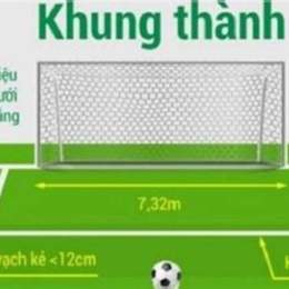 kích thước gôn bóng đá