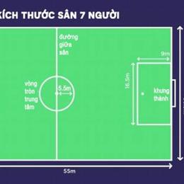 kích thước sân bóng đá 7 người tiêu chuẩn