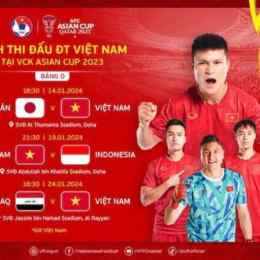lịch bóng đá asian cup việt nam