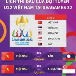 lịch bóng đá sea games 2026