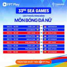 lich bong da seagame 32