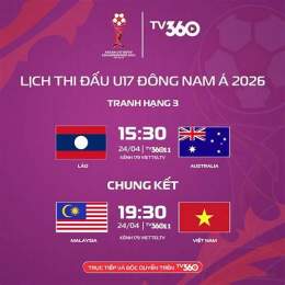 lich bong da u17 dong nam a